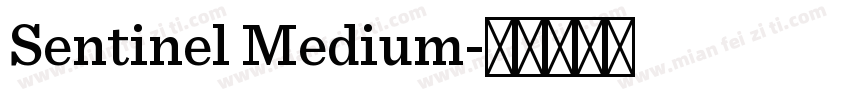 Sentinel Medium字体转换